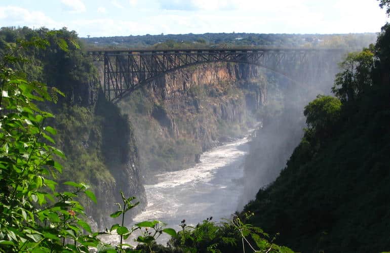 Bungee spot sulle Cascate Vittoria - Zimbabwe