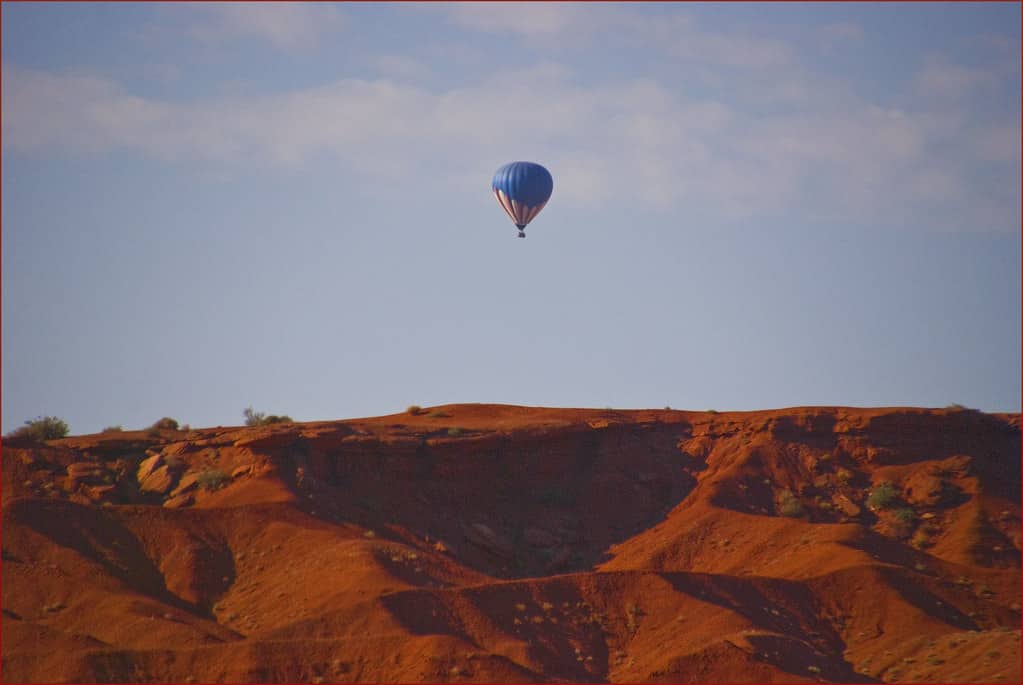 In mongolfiera in Arizona