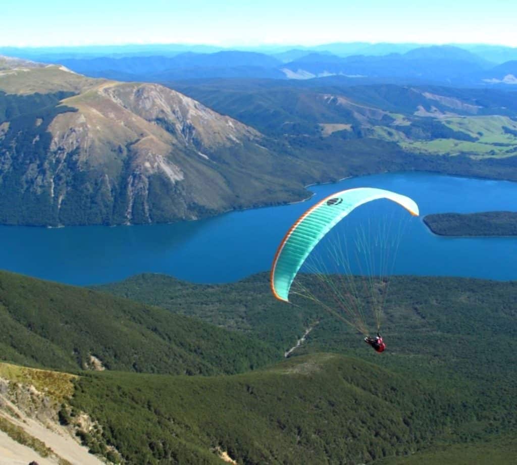 Parapendio a Nelson, Nuova Zelanda