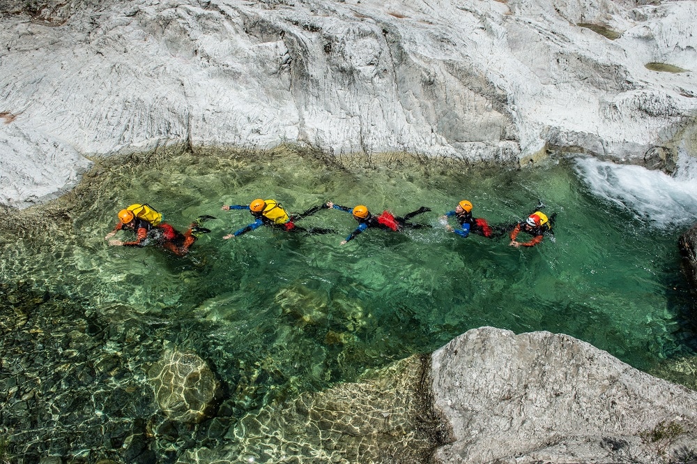 Persone Canyoning in Verghellu, Corsica