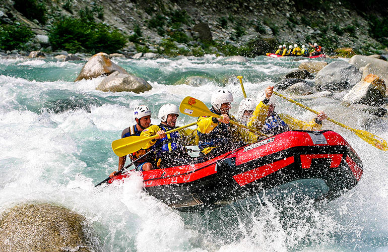 Rafting sul fiume Sesia