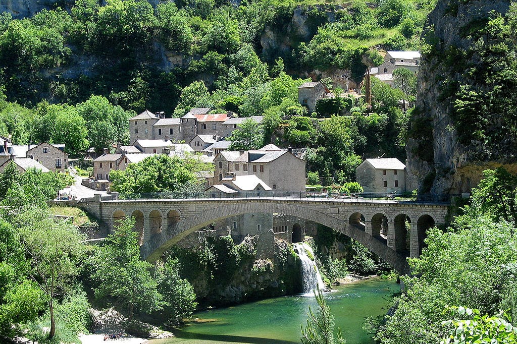 Fiume St-Chély-du-Tarn, Francia