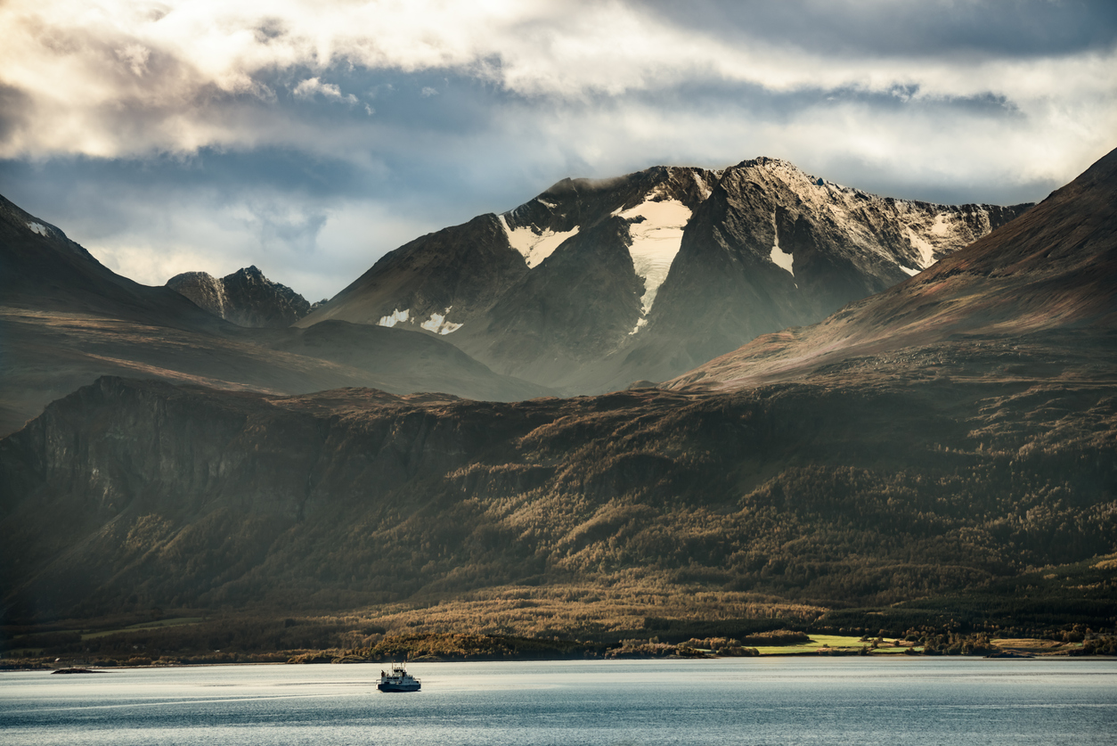 Lyngenfjord, nel nord della Norvegia.