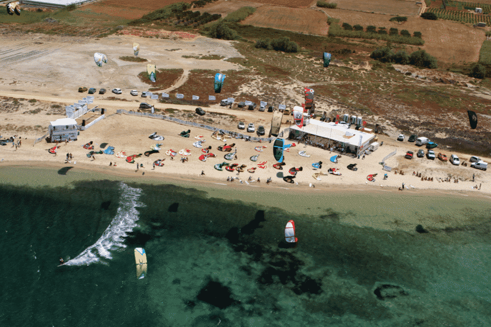 Kitesurf a Paros, Grecia