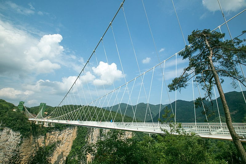 Zhangjiajie Glass Bridge Bungee, il bungee jump più alto del mondo