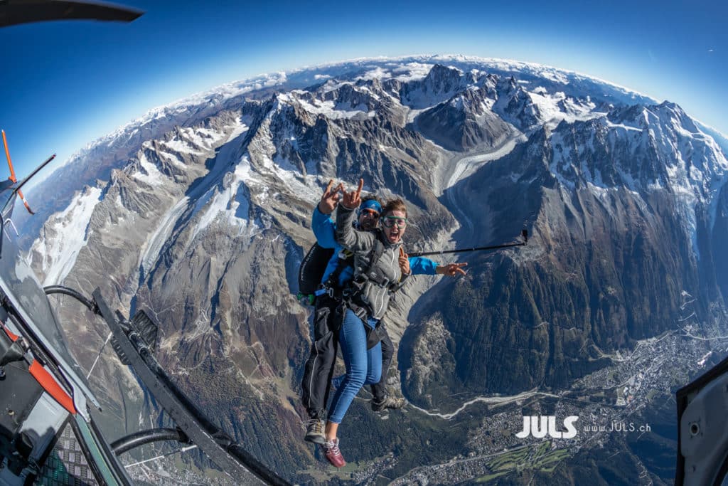 Paracadutismo sul Monte Bianco