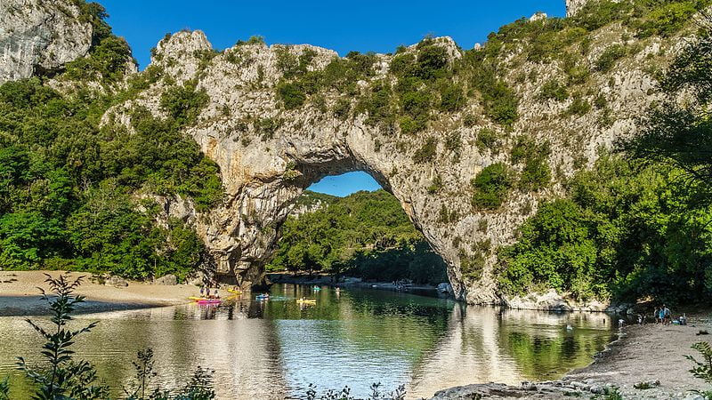 Kayak sul fiume Ardèche in Francia