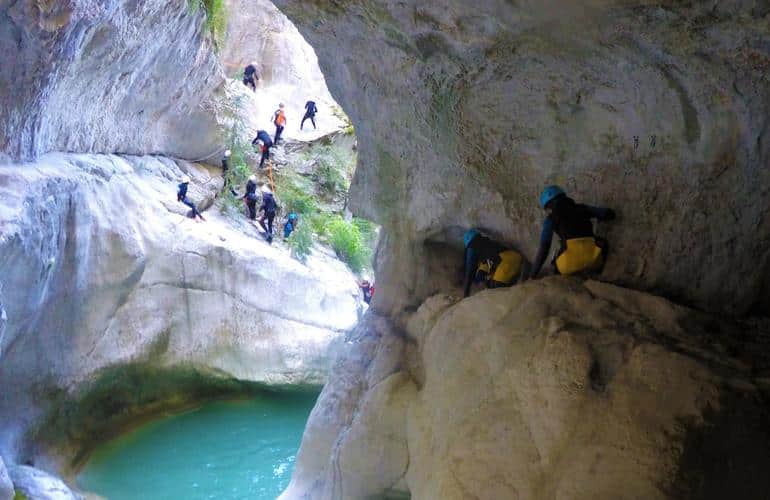 Canyonings scrambling Verdon Gorge