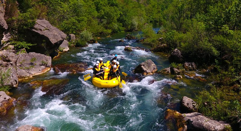 Rafting sul fiume Cetina