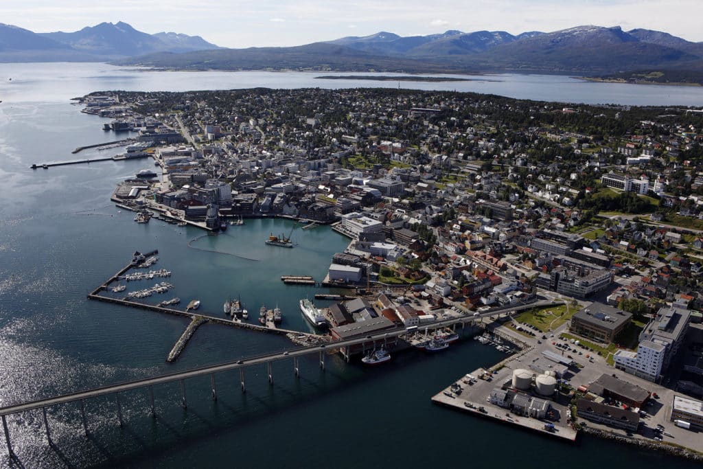 Città insulare di Tromsø, Norvegia