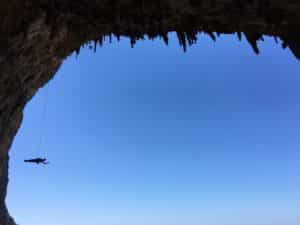 Sessione di arrampicata a Kalymnos