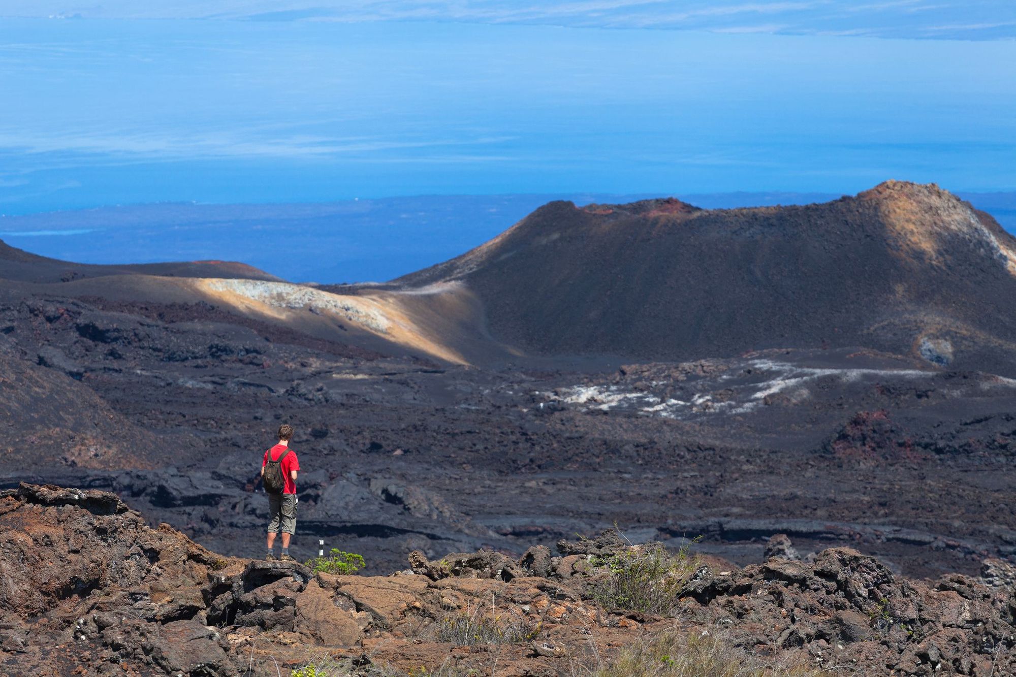 Il paesaggio vulcanico di Sierra Negra, sulle isole Galapagos, in Ecuador.