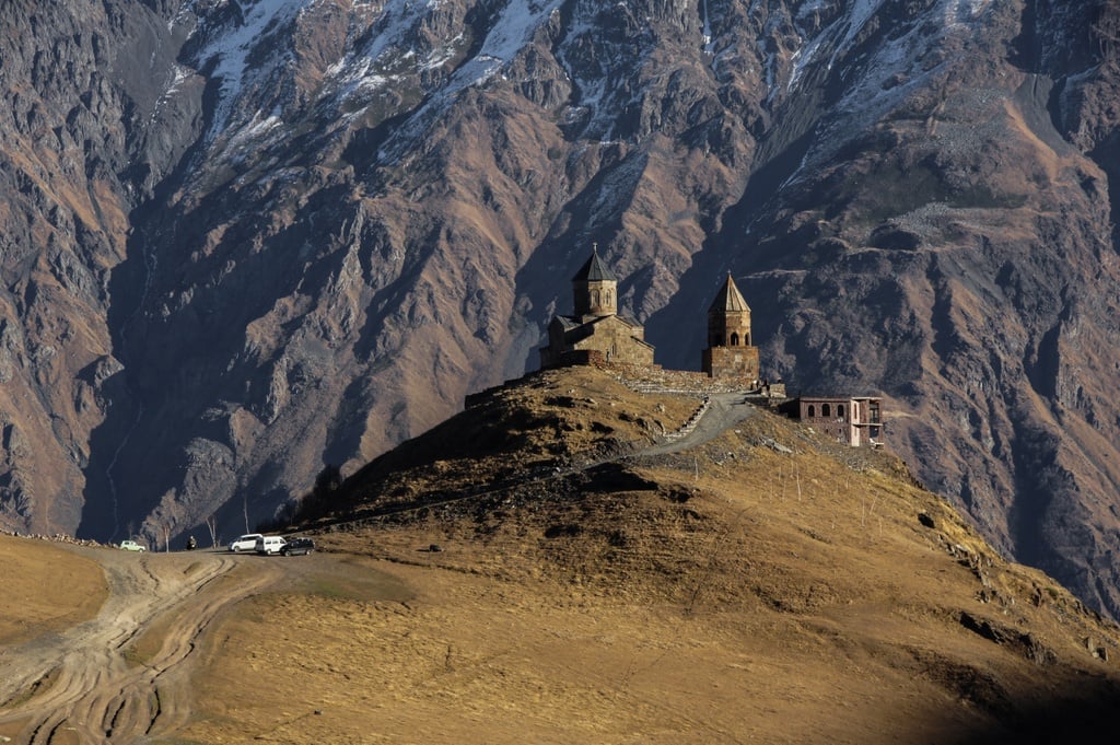 Le montagne del Caucaso in Georgia.