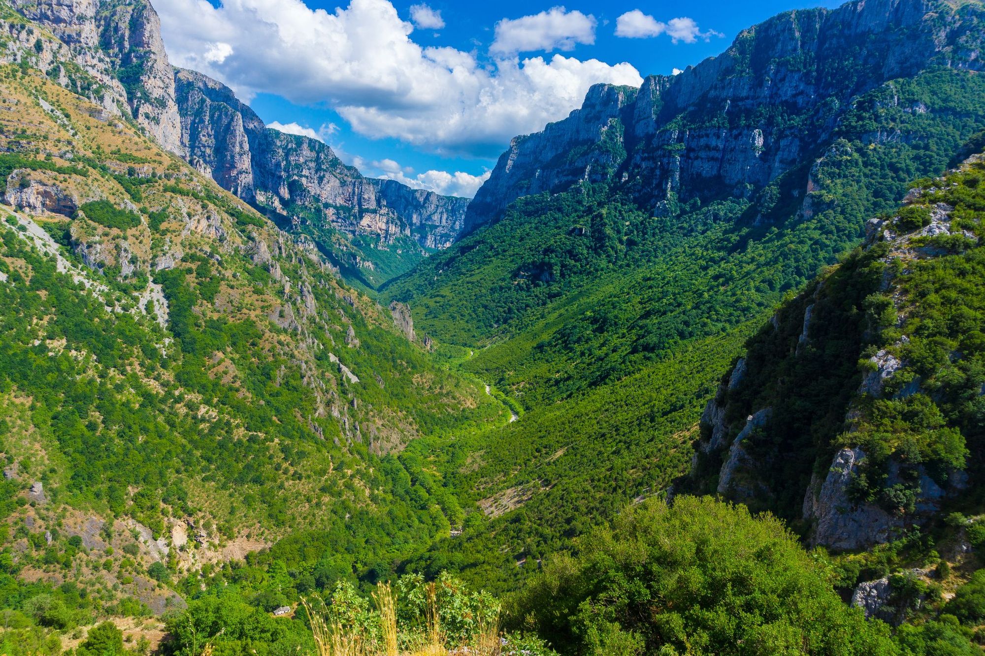 Le incontaminate Gole di Vikos in Grecia. Foto: Getty.