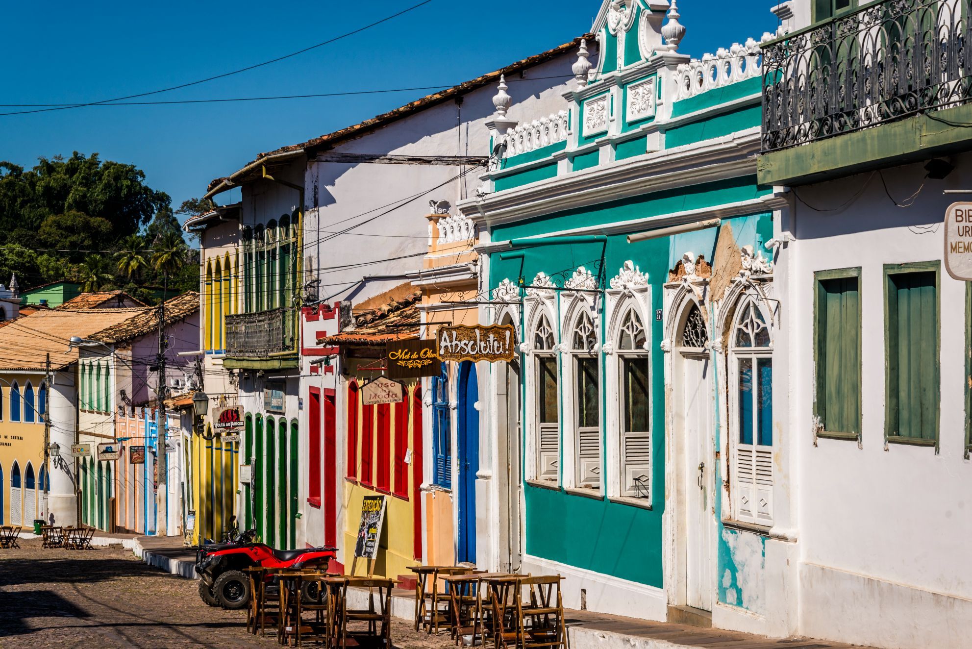 Le case colorate di Lençóis, porta del Parco Nazionale della Chapada Diamantina a Bahia. Foto: Getty